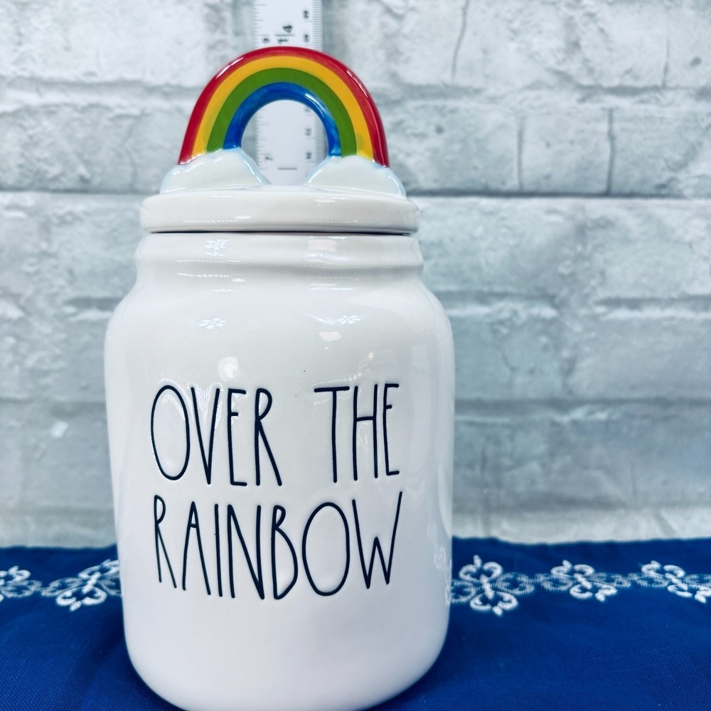 Rae Dunn "Over the Rainbow" Canister